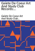 Gaiete_de_Coeur_Art_and_Study_Club_Records