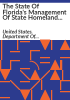 The_State_of_Florida_s_management_of_State_Homeland_Security_Program_and_Urban_Areas_Security_Initiative_grants_awarded_during_fiscal_years_2007_through_2009