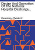 Design_and_operation_of_the_National_Hospital_Discharge_Survey
