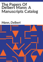 The_papers_of_Delbert_Mann