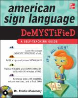 American sign language demystified