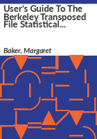 User_s_guide_to_the_Berkeley_transposed_file_statistical_system
