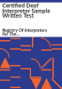 Certified_deaf_interpreter_sample_written_test