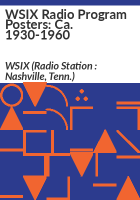 WSIX_radio_program_posters