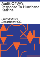 Audit_of_VA_s_response_to_Hurricane_Katrina