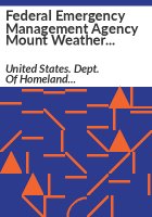 Federal_Emergency_Management_Agency_mount_weather_emergency_operations_center_tenant_satisfaction_survey