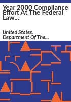 Year_2000_compliance_effort_at_the_Federal_Law_Enforcement_Training_Center